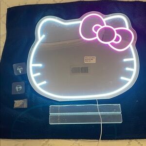 Hello Kitty Neon Light and mirror with stand new large
